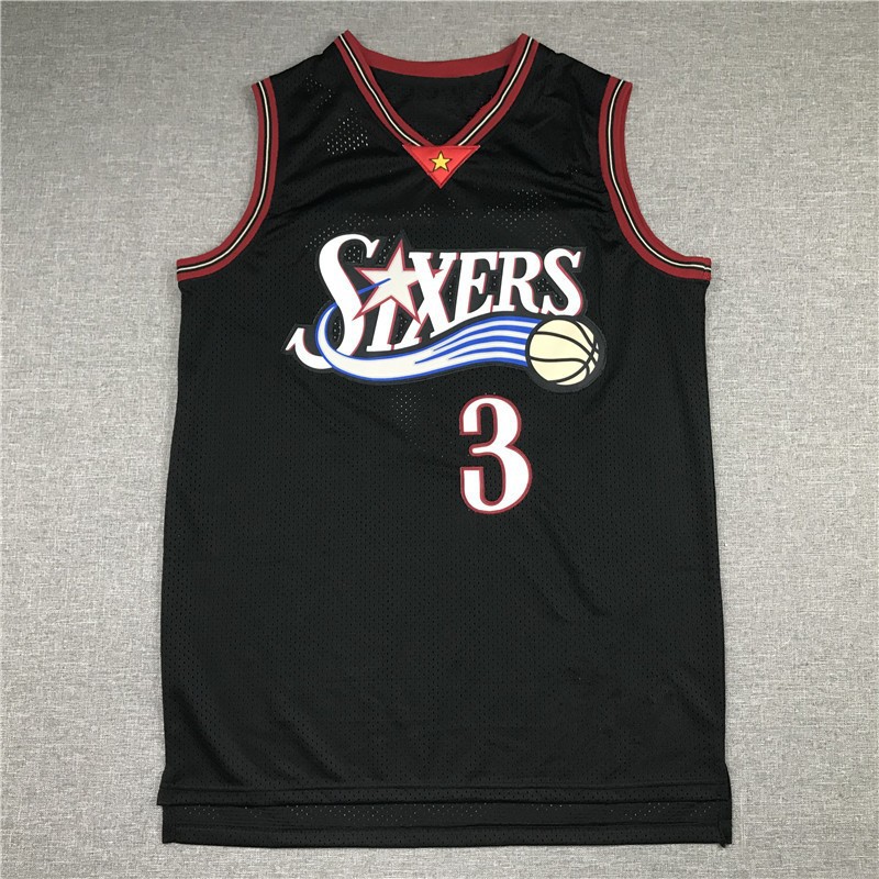 NBA x Philadelphia 76ers Retro 2000/01 Away Allen Iverson Jersey Black