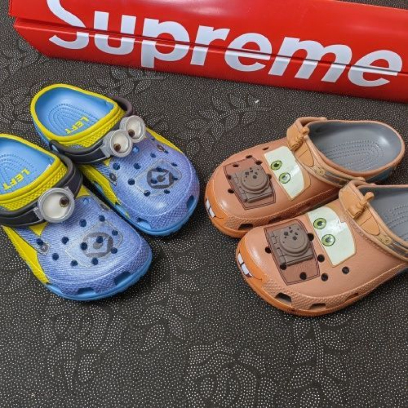 Croc Mater Versatile Clogs Unisex Cars Minions Non-Slip Breathable