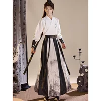 Мужской повседневный костюм Hanfu в стиле боевых искусств, сказочный рыцарь-ученый, древний костюм в китайском стиле, вышитая студенческая повседневная форма длиной до талии