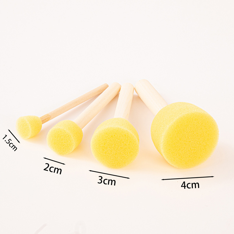 Cross-border painting sponge seal art painting graffiti tools kindergarten children DIY rubbings sponge brush Cross-border painting sponge seal art painting graffiti tools kindergarten children DIY rubbings sponge brush