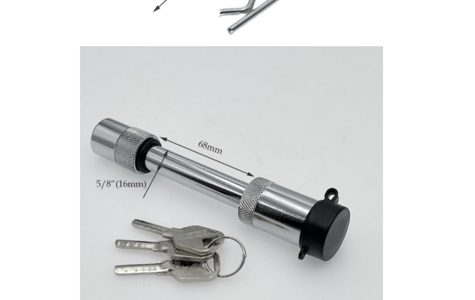 Off-road car American square latch lock rogue trailer bar arm hook ball connection fixed pin RV modification accessories