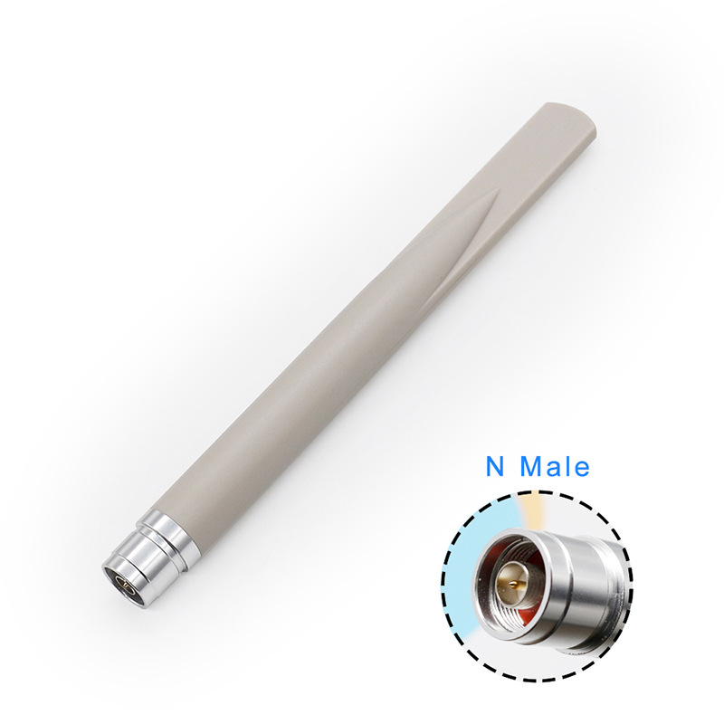 新款 2.4/5G天线 超宽频全向室外防水鱼尾天线 23cm N公头天线