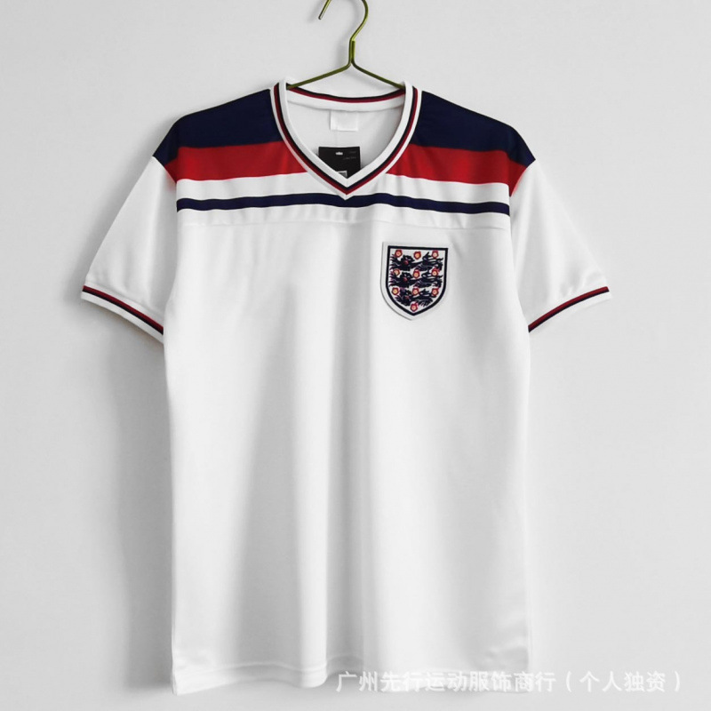 Colección de fútbol retro popular Argentina Alemania Inglaterra Brasil Copa Mundial de fútbol de manga corta