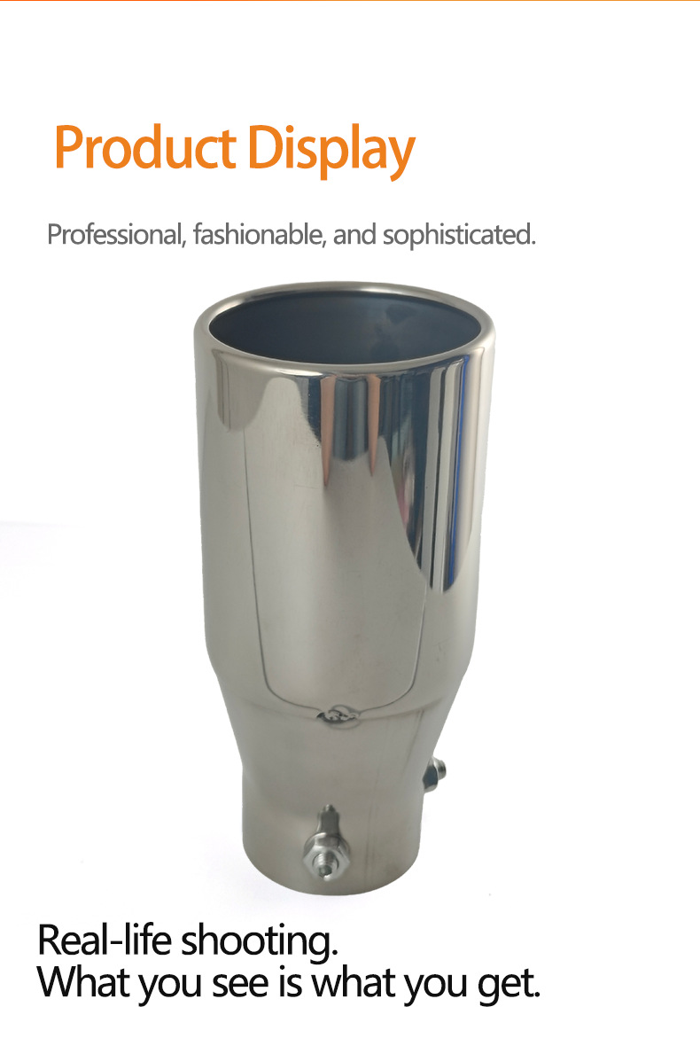 Cross-Border Hot Sale Suitable for Original Car Tail Pipe 5.2-5.8cm 11 Models Reiz Car Tail Pipe Stainless Steel Tail Pipe