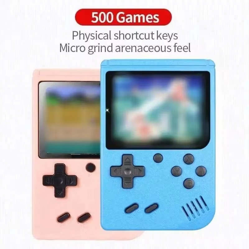Cross-Border Mini Handheld Game Console Retro Nostalgic Macaron Retro Mini Handheld Game Console 500-in-1