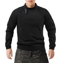 UNMUN欧码跨境男士战术卫衣春季新款狩猎外套保暖透气侧拉链抓绒