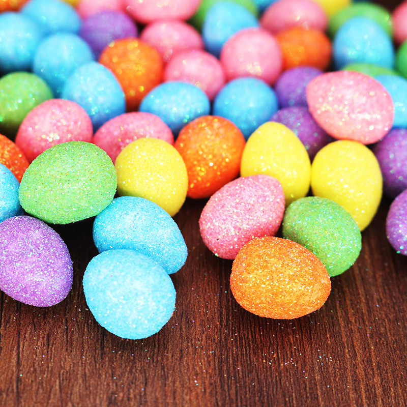 Decoraciones de huevo de Pascua 1.5 * 1.8cm mini huevo de Pascua huevo de espuma pequeño huevo de paloma huevo al por mayor