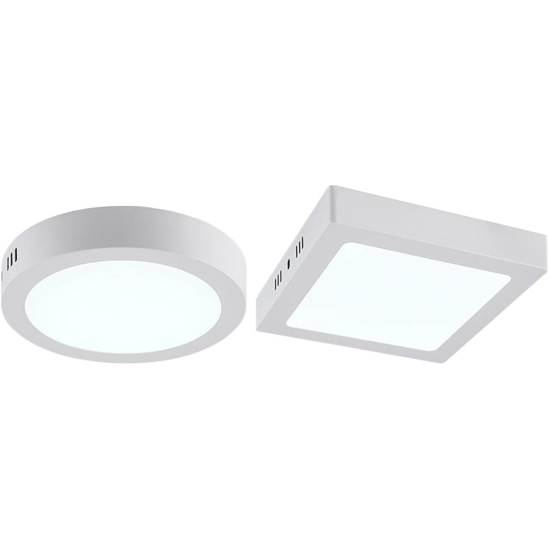 Led superficie montada panel de luz redonda cuadrado downlight superficie montada techo pasillo luz 3,5 pulgadas 4 pulgadas 8 pulgadas 10 pulgadas