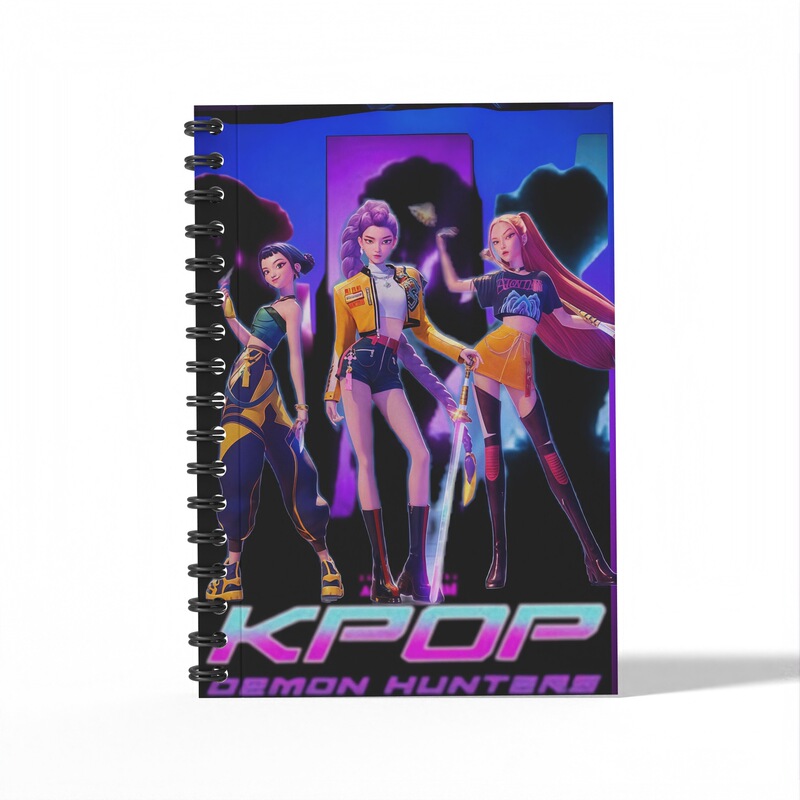 当天发货K-pop demon hunter猎魔女团周边学生A6文具线圈本笔记本|undefined