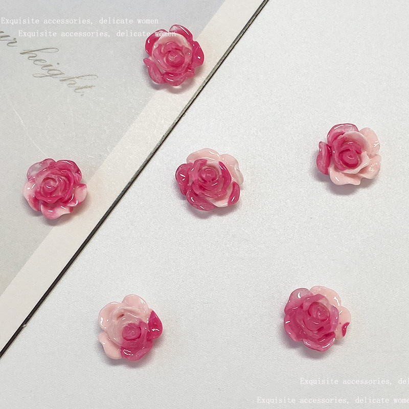 2023 new Camellia manicure jewelry mixed batch ink painting Camellia manicure material package manicure decorations