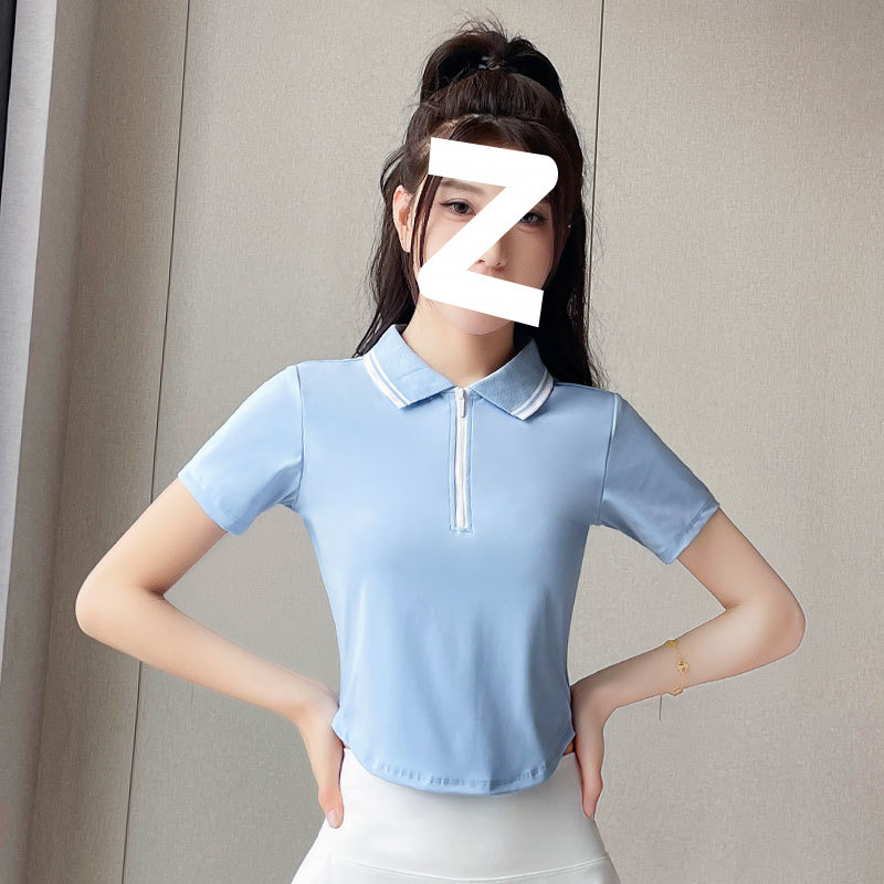 Polo shirt clear sky blue