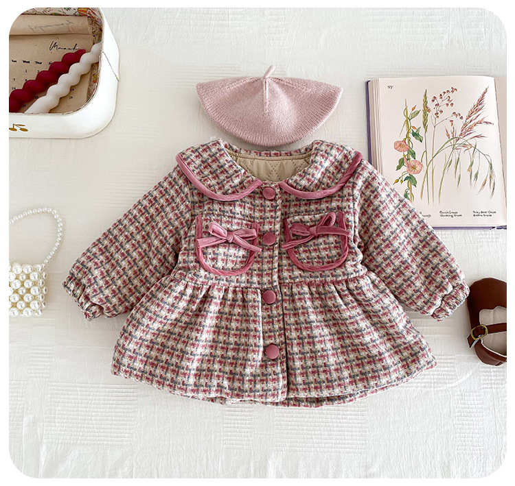 Prinzessin Plaid Polyester Mädchen Oberbekleidung display picture 3