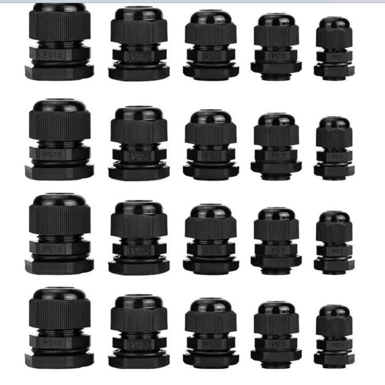 20 шт. Пластиковый Водонепроницаемый Регулируемый разъем кабеля 3,5-13 мм PG7 PG9 PG11 PG13.5 PG16