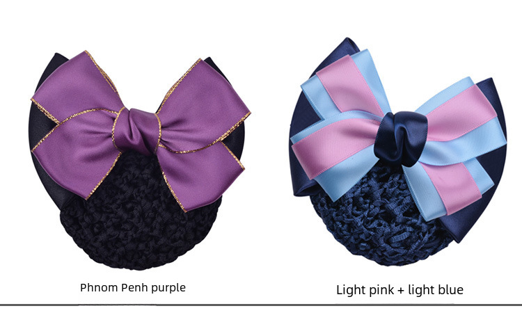 Stewardess Blue Korean Mobile Bank Hospital Nurse Hotel Telecom Professional Net Flower Hairpin Professional Head Flower Wholesale_voghion.com