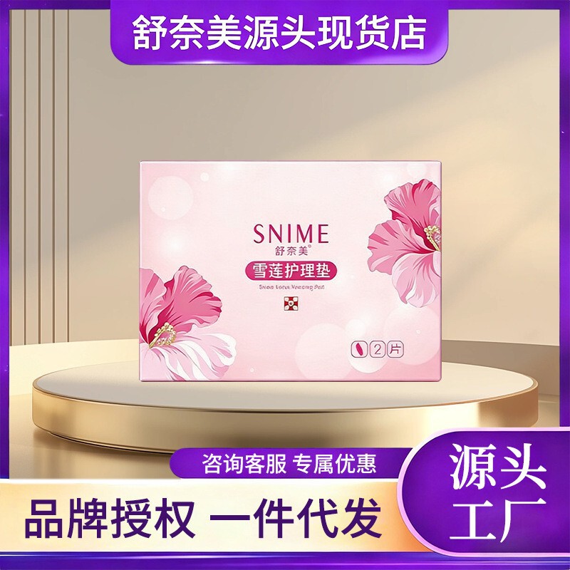 Shunaimei Snow Lotus Care Pads 12-Piece Luxury Gift Box Set Women's Private Care Pads Care Set