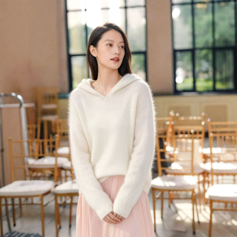 Jiaxing Puyuan Sweater Factory Wool Cashmere Brushed Hooded Sweater Women's Bottoming Pullover Brushed Sweater Hoodie Women Jiaxing Puyuan Sweater Factory Wool Cashmere Brushed Hooded Sweater Women's Bottoming Pullover Brushed Sweater Hoodie Women