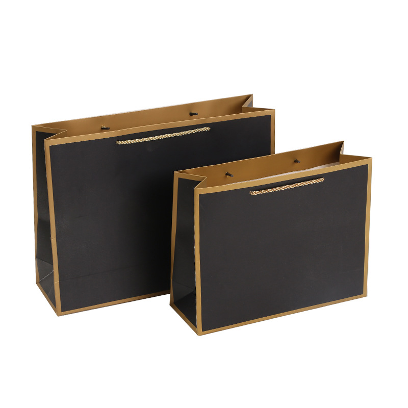 现货供应牛皮纸袋服装店手提袋眼镜店礼品袋美容化妆品饰品袋