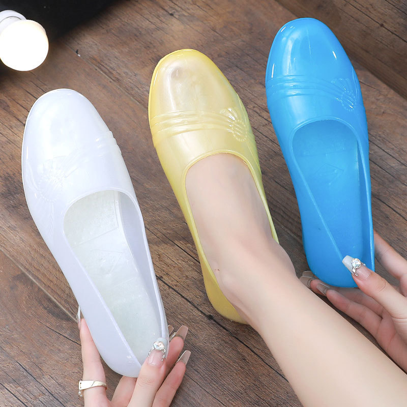 Rain Shoes Women's Outwear Fashion Short Tube Non-slip Waterproof Jelly Shoes for Mud Water Construction Workplace Work Shoes Rain Shoes Women's Outwear Fashion Short Tube Non-slip Waterproof Jelly Shoes for Mud Water Construction Workplace Work Shoes
