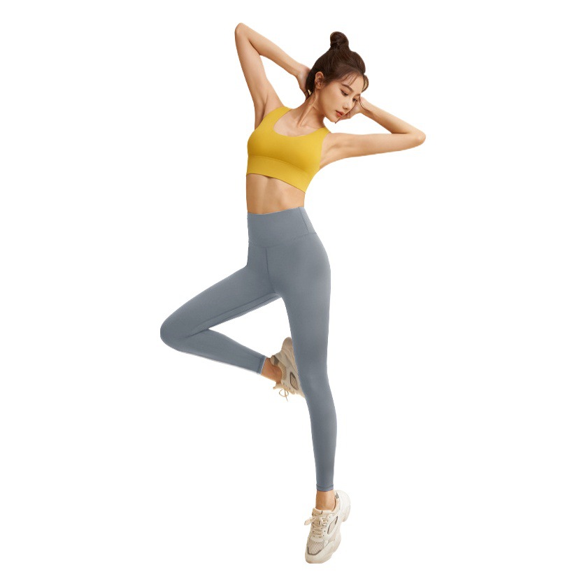 Juyitang traje deportivo desnudo de alta elasticidad, sujetador de gimnasio, pecho, ropa interior de yoga a prueba de golpes de alta resistencia