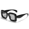 Black square face blush