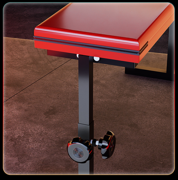 SM Wooden Horse Stool in Black-Red Iron and PU Leather for Adult Couples — detail image 34