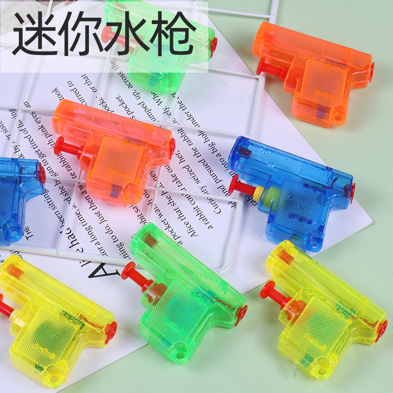 Mini pistola de agua, juguete de agua de verano, juguete para niños, pistola de agua pequeña, puesto transparente de agua, regalo de jardín de infantes caliente