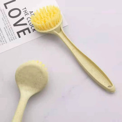 Kitchen long-handled cleaning brush, household degreasing pot and pan brush, dishwasher, hangable sink and stove cleaning brush
