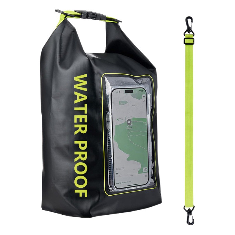 Cross-border hot outdoor multi-functional waterproof bucket bag 5L waterproof bag swimming crossbody bag PVC mobile phone waterproof bag
