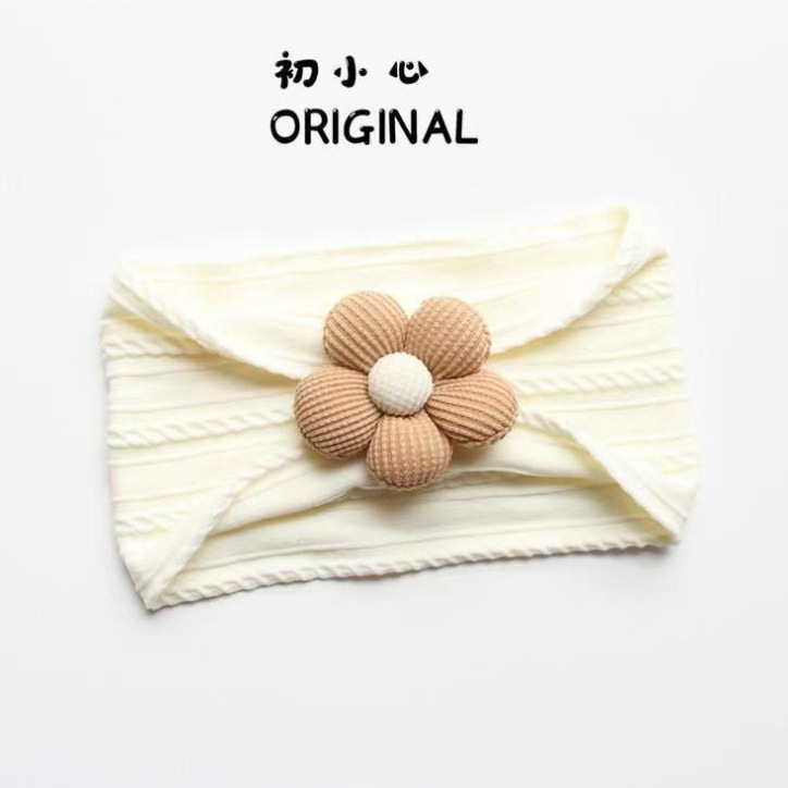 봄철 남녀 아기를 위한 한국형 아기 머리띠, 귀여운 아기 머리띠, 영유아를 위한 부드러운 보름달 머리띠