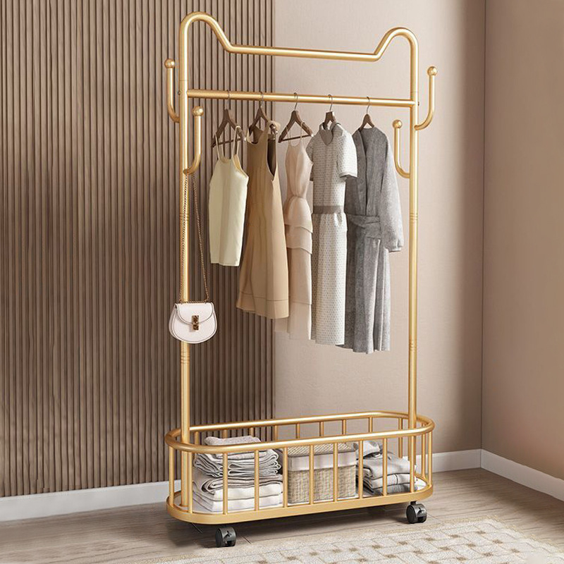 바닥 코트 랙 어린이 만화 옷 걸이 랙 가정용 움직일 수있는 창조적 인 옷 교수형 랙 프레임 건조 랙