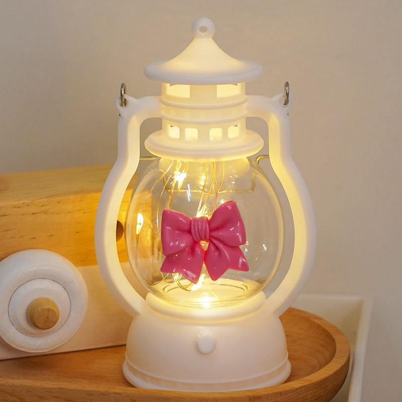 DIY amor pequeña lámpara de aceite 520 Qixia regalo del día de San Valentín dormitorio lámpara de cabecera de la cama luz de atmósfera decoración de escritorio pequeña decoración