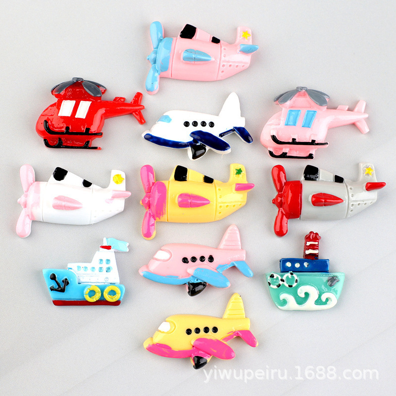 Headwear Mobile Phone Case Resin Accessories Cream Glue Aircraft Material Helicopter Hair Accessories DIY Transportation Ship