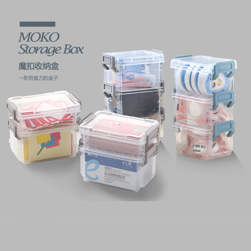 Plastic transparent storage box