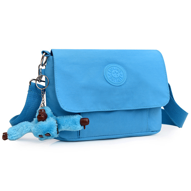 2024 New Women's Shoulder Bag Washed Cloth Crossbody Bag Ultra Light Monkey Bag Women's Shopping Crossbody Bag KP Monkey