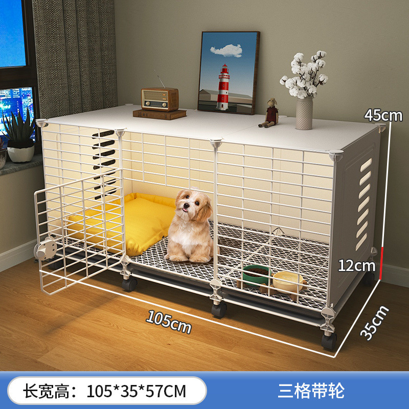大型犬专用狗笼加粗加固子小型犬家用室内狗窝厕所一体冬天保暖狗|undefined