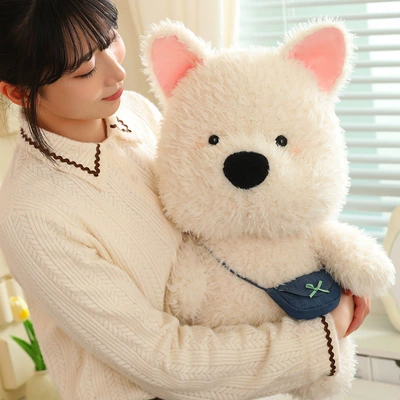 White Dog Doll Healing – Oyuncaq yastıqlar