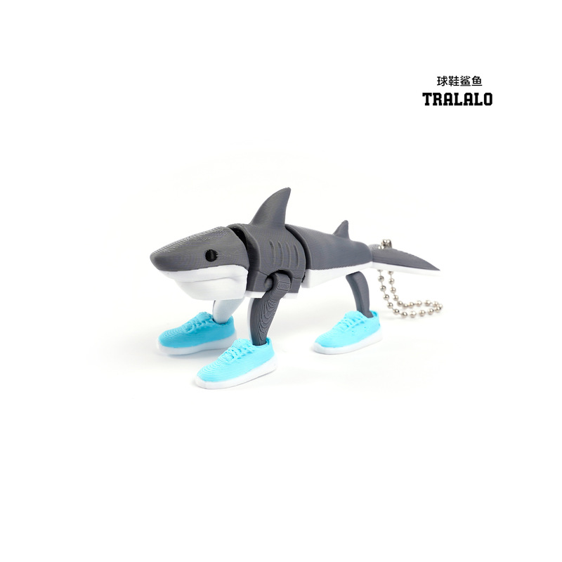 3DプリントAI山海経人気商品tahlalerotralalaフィギュアギフト靴履いたサメ越境販売好調|undefined