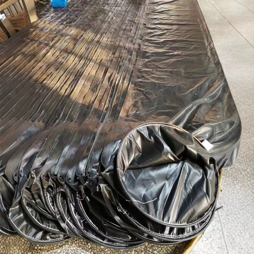 400mm直径矿用阻燃风筒布 矿山隧道送风涂覆布风筒 600直径风筒布