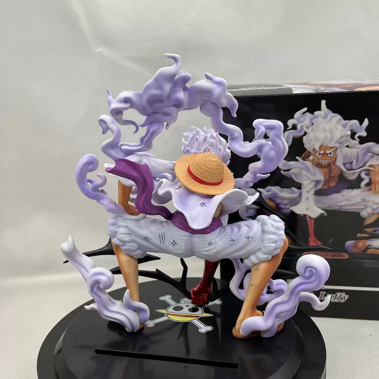 Фигура (One Piece) Ника Пробуждение смоляная статуя, поза приседания, коллекционная, 20 см