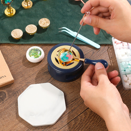 Fire paint seal gift box wholesale oil painting fire paint wax particle set complete set of envelope sealing wax Valentine's Day college entrance examination gift