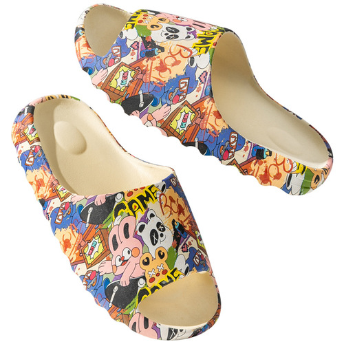Coconut slippers summer new casual student outer wear fashionable personality street style soft thick-soled sandal slippers with a sense of stepping on shit