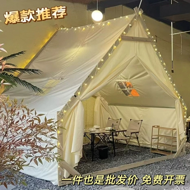 Модная треугольная палатка для отдыха на природе, на крыше, для барбекю, обеда, кемпинга, на открытом воздухе, звездное небо, непромокаемая палатка в форме дома