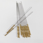 中医用圆头针 钝头探针  纯铜黄铜针柄加长大针蟒针 不锈钢针加工