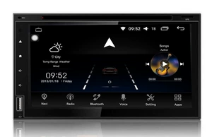 6,95-дюймовый DVD-навигатор, GPS, Android, голосовая активация, система PX58.0, задний вид, встроенная машина, большой экран, автомобиль