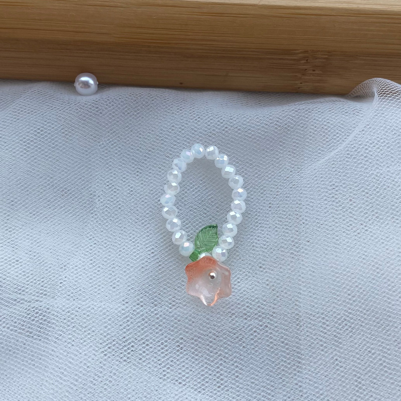 Sweet Flower Artificial Crystal Beaded Womenu0027S Rings