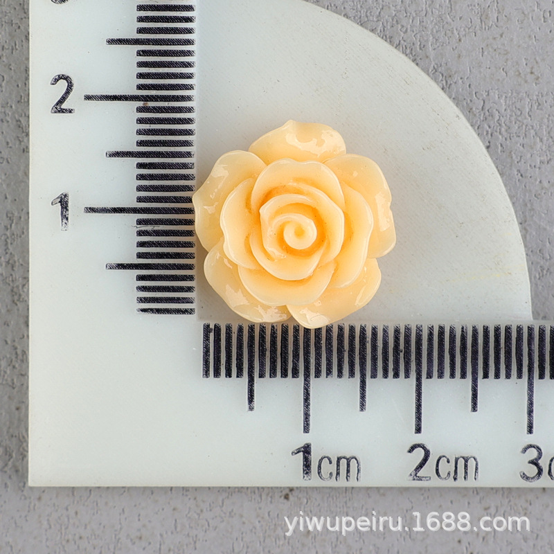 バラの花の樹脂の部品の髪飾りのbbクリップの材料のDIYクリームの携帯のケースの穴の靴のDIYの花