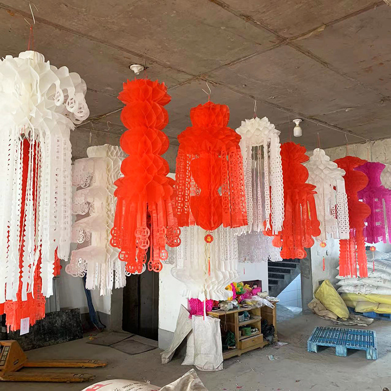 塑纸清明节灯笼挂青