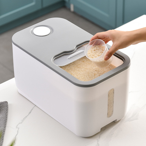  new push-pull rice bucket household kitchen rice grain storage insect-proof and moisture-proof sealed food rice storage box