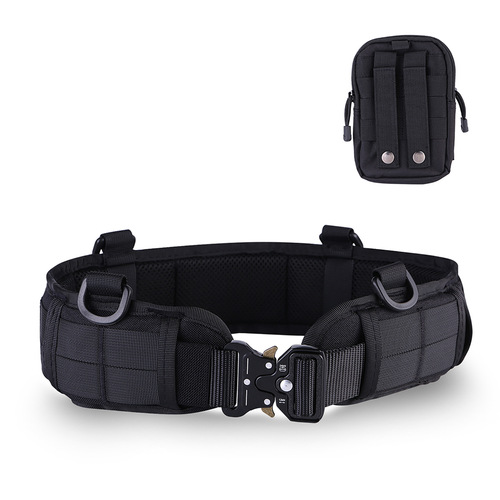 Outdoor molle tactical waistband cobra tactical belt fanny pack set thickened nylon cobra belt