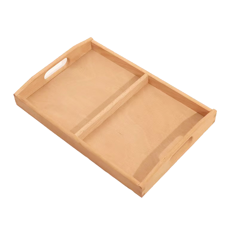 Bandeja de Té Kung Fu Rectangular A5L de Madera para Servicio de Té